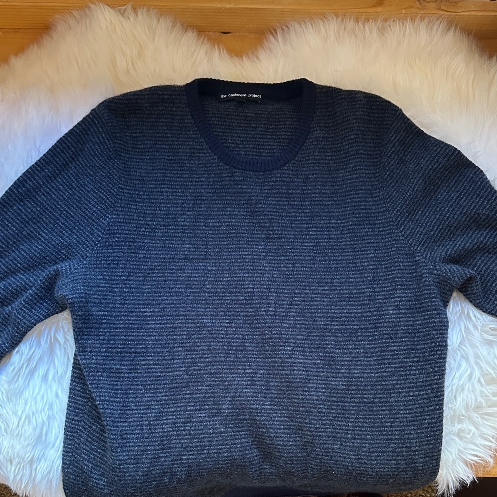 Classic Navy Crewneck Sweater